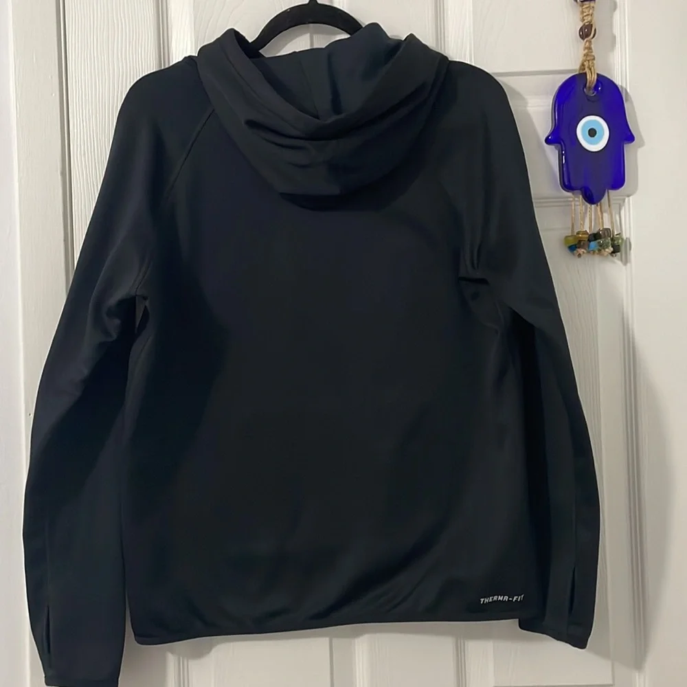 Nike Thermal Fit Pullover Hoodie with Peach Gray Black Check Excellent Condition - Picture 5 of 9